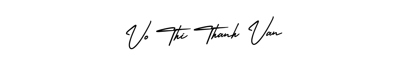 This is the best signature style for the Vo Thi Thanh Van name. Also you like these signature font (AmerikaSignatureDemo-Regular). Mix name signature. Vo Thi Thanh Van signature style 3 images and pictures png