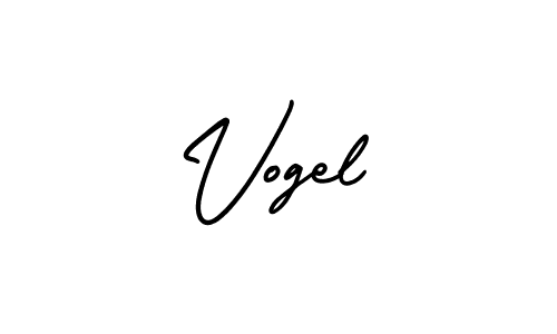 The best way (AmerikaSignatureDemo-Regular) to make a short signature is to pick only two or three words in your name. The name Vogel include a total of six letters. For converting this name. Vogel signature style 3 images and pictures png