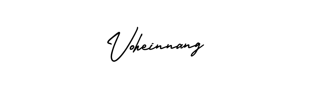 Design your own signature with our free online signature maker. With this signature software, you can create a handwritten (AmerikaSignatureDemo-Regular) signature for name Voheinnang. Voheinnang signature style 3 images and pictures png