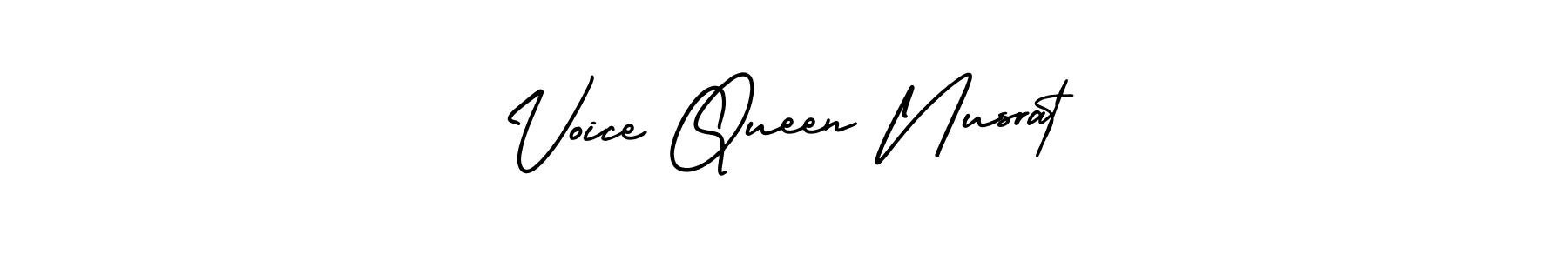 Voice Queen Nusrat stylish signature style. Best Handwritten Sign (AmerikaSignatureDemo-Regular) for my name. Handwritten Signature Collection Ideas for my name Voice Queen Nusrat. Voice Queen Nusrat signature style 3 images and pictures png