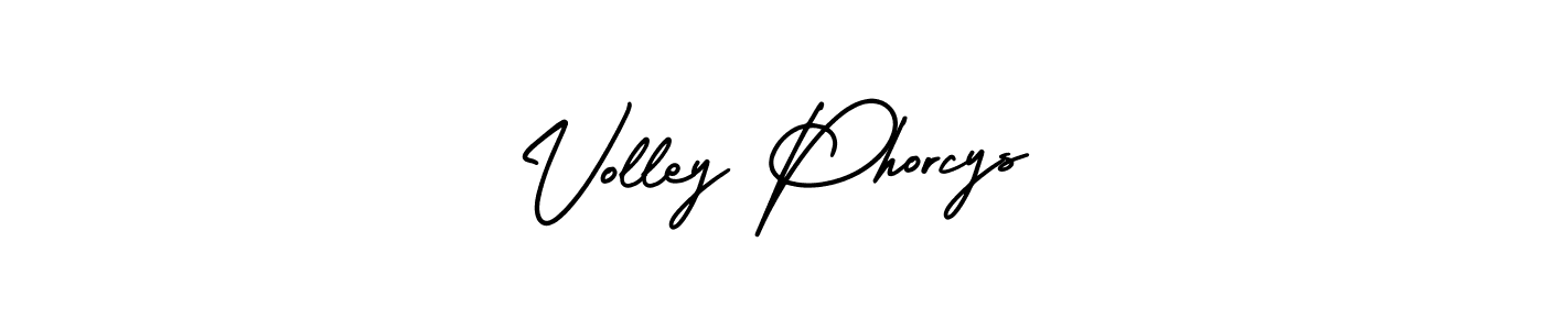 Design your own signature with our free online signature maker. With this signature software, you can create a handwritten (AmerikaSignatureDemo-Regular) signature for name Volley Phorcys. Volley Phorcys signature style 3 images and pictures png