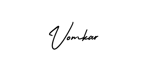 Make a beautiful signature design for name Vomkar. Use this online signature maker to create a handwritten signature for free. Vomkar signature style 3 images and pictures png