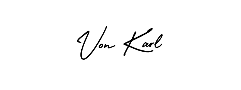 It looks lik you need a new signature style for name Von Karl. Design unique handwritten (AmerikaSignatureDemo-Regular) signature with our free signature maker in just a few clicks. Von Karl signature style 3 images and pictures png