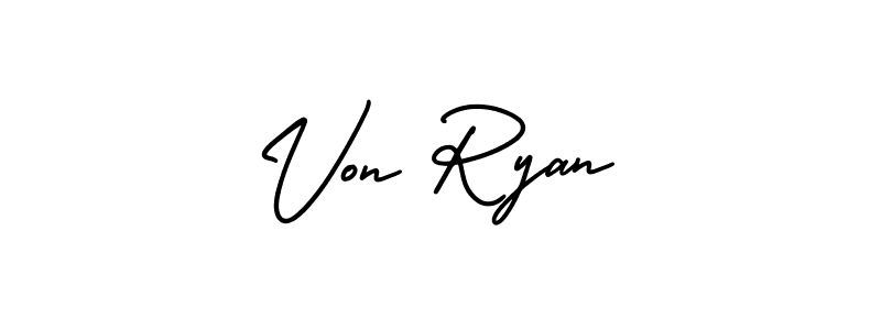 How to make Von Ryan name signature. Use AmerikaSignatureDemo-Regular style for creating short signs online. This is the latest handwritten sign. Von Ryan signature style 3 images and pictures png