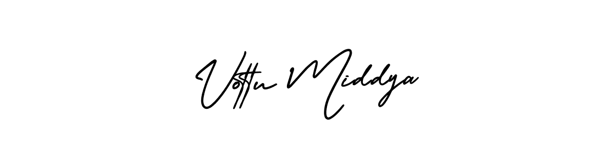 Create a beautiful signature design for name Vottu Middya. With this signature (AmerikaSignatureDemo-Regular) fonts, you can make a handwritten signature for free. Vottu Middya signature style 3 images and pictures png