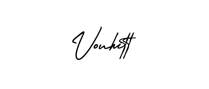 Use a signature maker to create a handwritten signature online. With this signature software, you can design (AmerikaSignatureDemo-Regular) your own signature for name Vouhitt. Vouhitt signature style 3 images and pictures png