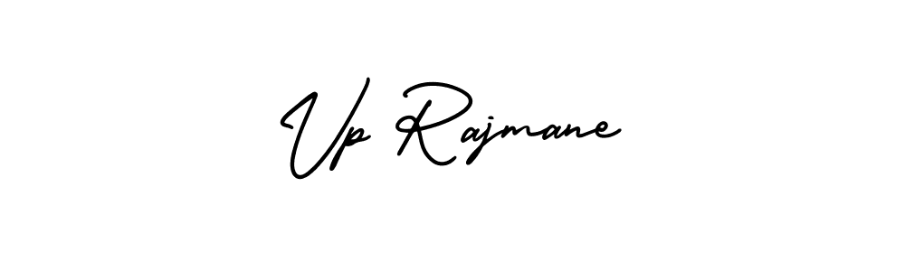 The best way (AmerikaSignatureDemo-Regular) to make a short signature is to pick only two or three words in your name. The name Vp Rajmane include a total of six letters. For converting this name. Vp Rajmane signature style 3 images and pictures png