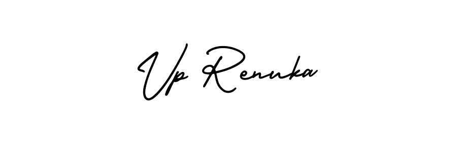 Vp Renuka stylish signature style. Best Handwritten Sign (AmerikaSignatureDemo-Regular) for my name. Handwritten Signature Collection Ideas for my name Vp Renuka. Vp Renuka signature style 3 images and pictures png