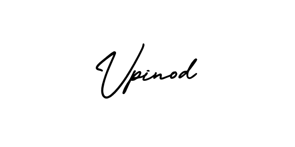 How to make Vpinod name signature. Use AmerikaSignatureDemo-Regular style for creating short signs online. This is the latest handwritten sign. Vpinod signature style 3 images and pictures png