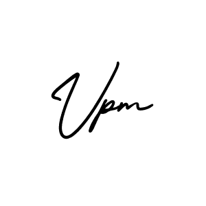 Design your own signature with our free online signature maker. With this signature software, you can create a handwritten (AmerikaSignatureDemo-Regular) signature for name Vpm. Vpm signature style 3 images and pictures png