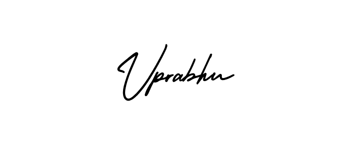 The best way (AmerikaSignatureDemo-Regular) to make a short signature is to pick only two or three words in your name. The name Vprabhu include a total of six letters. For converting this name. Vprabhu signature style 3 images and pictures png