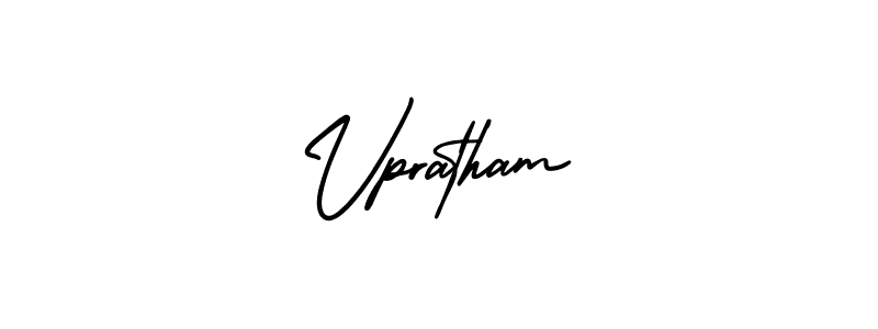 Vpratham stylish signature style. Best Handwritten Sign (AmerikaSignatureDemo-Regular) for my name. Handwritten Signature Collection Ideas for my name Vpratham. Vpratham signature style 3 images and pictures png