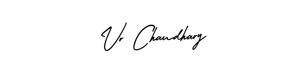 It looks lik you need a new signature style for name Vr Chaudhary. Design unique handwritten (AmerikaSignatureDemo-Regular) signature with our free signature maker in just a few clicks. Vr Chaudhary signature style 3 images and pictures png