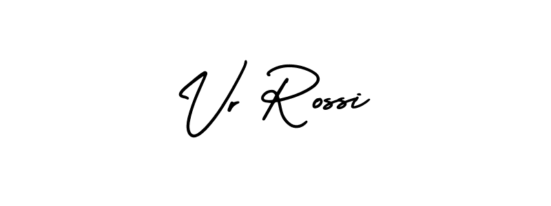 Design your own signature with our free online signature maker. With this signature software, you can create a handwritten (AmerikaSignatureDemo-Regular) signature for name Vr Rossi. Vr Rossi signature style 3 images and pictures png