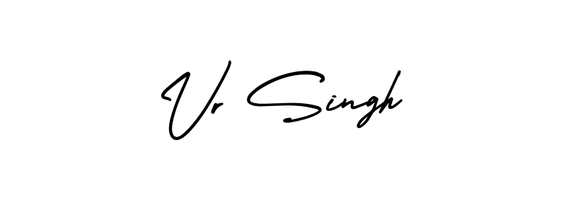 Use a signature maker to create a handwritten signature online. With this signature software, you can design (AmerikaSignatureDemo-Regular) your own signature for name Vr Singh. Vr Singh signature style 3 images and pictures png