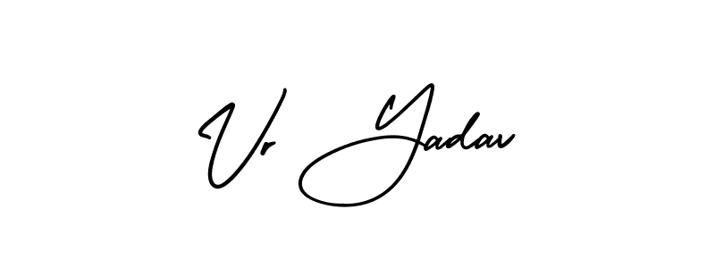How to make Vr Yadav signature? AmerikaSignatureDemo-Regular is a professional autograph style. Create handwritten signature for Vr Yadav name. Vr Yadav signature style 3 images and pictures png
