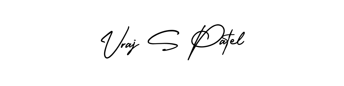 How to Draw Vraj S Patel signature style? AmerikaSignatureDemo-Regular is a latest design signature styles for name Vraj S Patel. Vraj S Patel signature style 3 images and pictures png