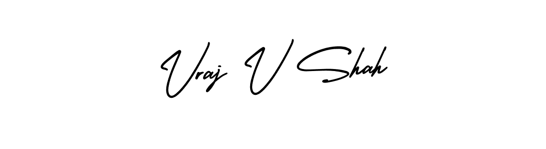 Also we have Vraj V Shah name is the best signature style. Create professional handwritten signature collection using AmerikaSignatureDemo-Regular autograph style. Vraj V Shah signature style 3 images and pictures png