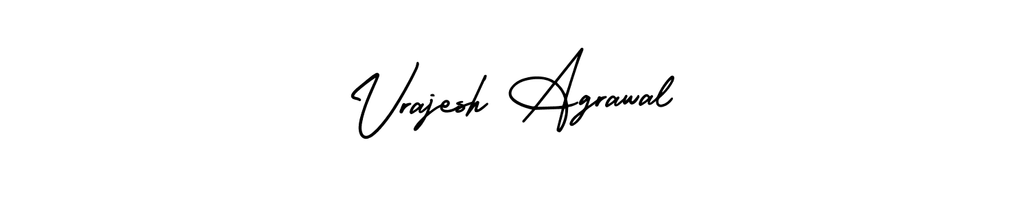 Make a beautiful signature design for name Vrajesh Agrawal. Use this online signature maker to create a handwritten signature for free. Vrajesh Agrawal signature style 3 images and pictures png