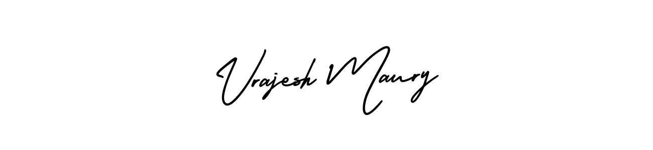 It looks lik you need a new signature style for name Vrajesh Maury. Design unique handwritten (AmerikaSignatureDemo-Regular) signature with our free signature maker in just a few clicks. Vrajesh Maury signature style 3 images and pictures png
