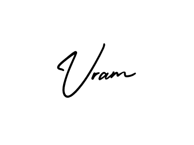 It looks lik you need a new signature style for name Vram. Design unique handwritten (AmerikaSignatureDemo-Regular) signature with our free signature maker in just a few clicks. Vram signature style 3 images and pictures png