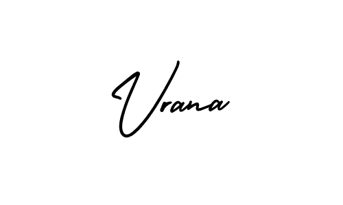 AmerikaSignatureDemo-Regular is a professional signature style that is perfect for those who want to add a touch of class to their signature. It is also a great choice for those who want to make their signature more unique. Get Vrana name to fancy signature for free. Vrana signature style 3 images and pictures png