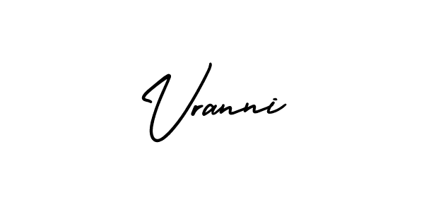 Check out images of Autograph of Vranni name. Actor Vranni Signature Style. AmerikaSignatureDemo-Regular is a professional sign style online. Vranni signature style 3 images and pictures png