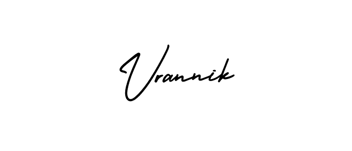 if you are searching for the best signature style for your name Vrannik. so please give up your signature search. here we have designed multiple signature styles  using AmerikaSignatureDemo-Regular. Vrannik signature style 3 images and pictures png