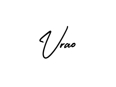 This is the best signature style for the Vrao name. Also you like these signature font (AmerikaSignatureDemo-Regular). Mix name signature. Vrao signature style 3 images and pictures png