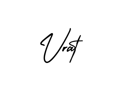 Similarly AmerikaSignatureDemo-Regular is the best handwritten signature design. Signature creator online .You can use it as an online autograph creator for name Vrat. Vrat signature style 3 images and pictures png