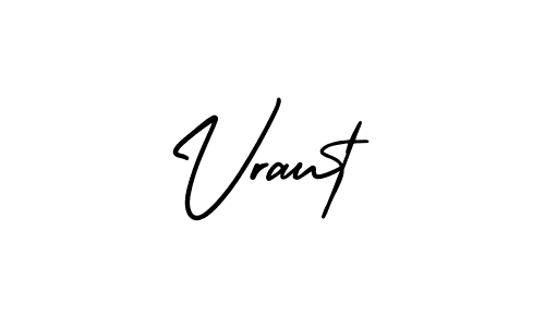 Create a beautiful signature design for name Vraut. With this signature (AmerikaSignatureDemo-Regular) fonts, you can make a handwritten signature for free. Vraut signature style 3 images and pictures png