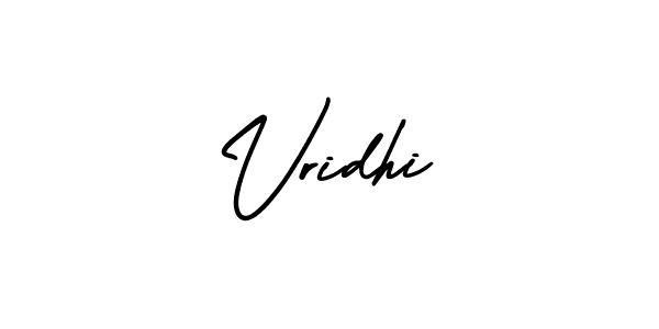 How to make Vridhi name signature. Use AmerikaSignatureDemo-Regular style for creating short signs online. This is the latest handwritten sign. Vridhi signature style 3 images and pictures png