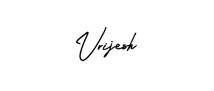 Design your own signature with our free online signature maker. With this signature software, you can create a handwritten (AmerikaSignatureDemo-Regular) signature for name Vrijesh. Vrijesh signature style 3 images and pictures png