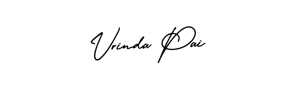 if you are searching for the best signature style for your name Vrinda Pai. so please give up your signature search. here we have designed multiple signature styles  using AmerikaSignatureDemo-Regular. Vrinda Pai signature style 3 images and pictures png