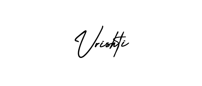 It looks lik you need a new signature style for name Vrishti. Design unique handwritten (AmerikaSignatureDemo-Regular) signature with our free signature maker in just a few clicks. Vrishti signature style 3 images and pictures png