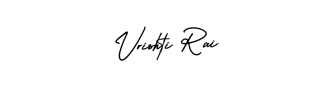 Vrishti Rai stylish signature style. Best Handwritten Sign (AmerikaSignatureDemo-Regular) for my name. Handwritten Signature Collection Ideas for my name Vrishti Rai. Vrishti Rai signature style 3 images and pictures png