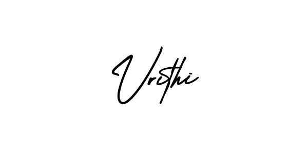 Vrithi stylish signature style. Best Handwritten Sign (AmerikaSignatureDemo-Regular) for my name. Handwritten Signature Collection Ideas for my name Vrithi. Vrithi signature style 3 images and pictures png
