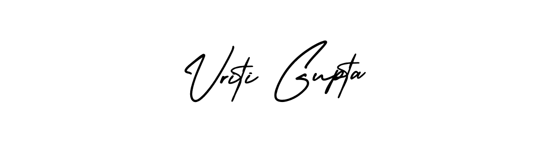 Make a short Vriti Gupta signature style. Manage your documents anywhere anytime using AmerikaSignatureDemo-Regular. Create and add eSignatures, submit forms, share and send files easily. Vriti Gupta signature style 3 images and pictures png