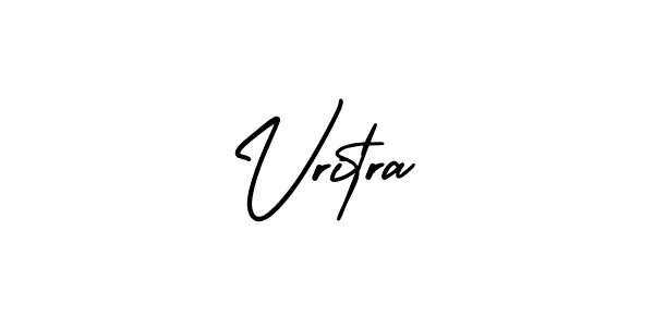 Use a signature maker to create a handwritten signature online. With this signature software, you can design (AmerikaSignatureDemo-Regular) your own signature for name Vritra. Vritra signature style 3 images and pictures png