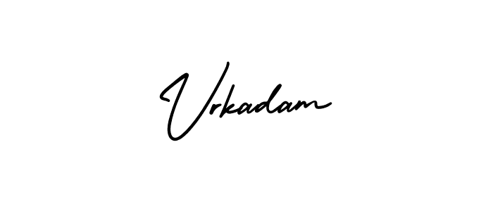 Make a short Vrkadam signature style. Manage your documents anywhere anytime using AmerikaSignatureDemo-Regular. Create and add eSignatures, submit forms, share and send files easily. Vrkadam signature style 3 images and pictures png