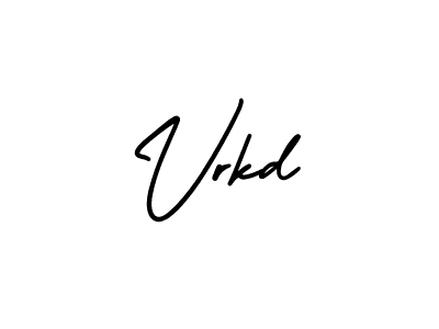 It looks lik you need a new signature style for name Vrkd. Design unique handwritten (AmerikaSignatureDemo-Regular) signature with our free signature maker in just a few clicks. Vrkd signature style 3 images and pictures png