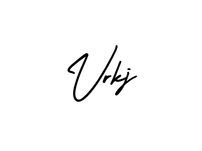 Vrkj stylish signature style. Best Handwritten Sign (AmerikaSignatureDemo-Regular) for my name. Handwritten Signature Collection Ideas for my name Vrkj. Vrkj signature style 3 images and pictures png