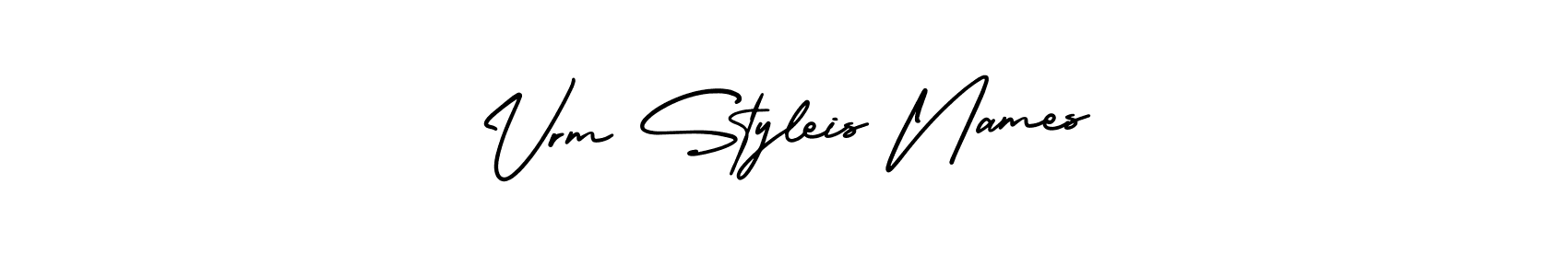 How to make Vrm Styleis Names name signature. Use AmerikaSignatureDemo-Regular style for creating short signs online. This is the latest handwritten sign. Vrm Styleis Names signature style 3 images and pictures png