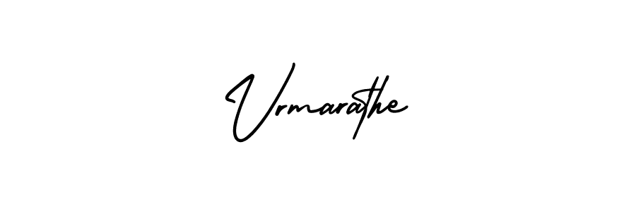 Vrmarathe stylish signature style. Best Handwritten Sign (AmerikaSignatureDemo-Regular) for my name. Handwritten Signature Collection Ideas for my name Vrmarathe. Vrmarathe signature style 3 images and pictures png