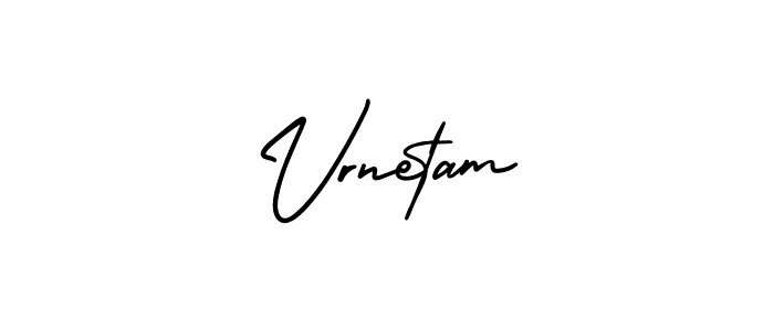 How to Draw Vrnetam signature style? AmerikaSignatureDemo-Regular is a latest design signature styles for name Vrnetam. Vrnetam signature style 3 images and pictures png
