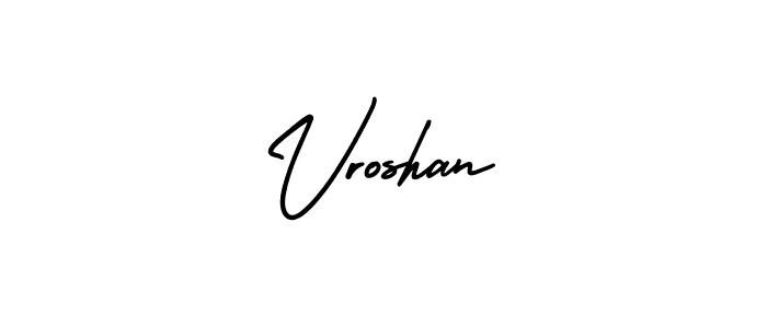 Make a short Vroshan signature style. Manage your documents anywhere anytime using AmerikaSignatureDemo-Regular. Create and add eSignatures, submit forms, share and send files easily. Vroshan signature style 3 images and pictures png