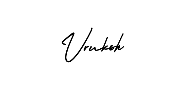 Also You can easily find your signature by using the search form. We will create Vruksh name handwritten signature images for you free of cost using AmerikaSignatureDemo-Regular sign style. Vruksh signature style 3 images and pictures png