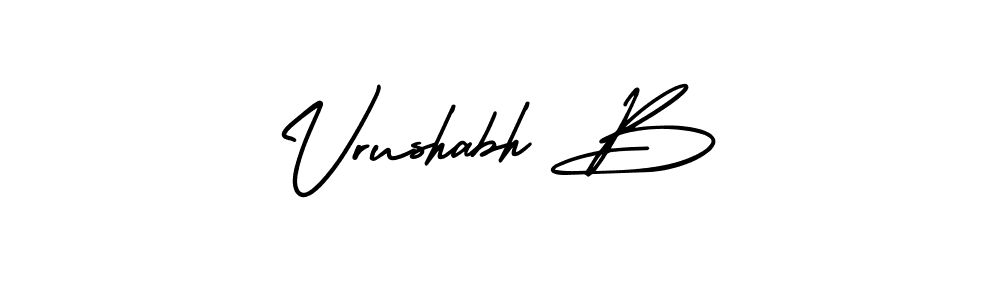 if you are searching for the best signature style for your name Vrushabh B. so please give up your signature search. here we have designed multiple signature styles  using AmerikaSignatureDemo-Regular. Vrushabh B signature style 3 images and pictures png