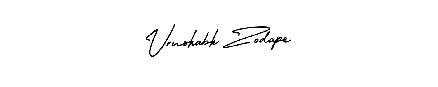 Make a beautiful signature design for name Vrushabh Zodape. With this signature (AmerikaSignatureDemo-Regular) style, you can create a handwritten signature for free. Vrushabh Zodape signature style 3 images and pictures png