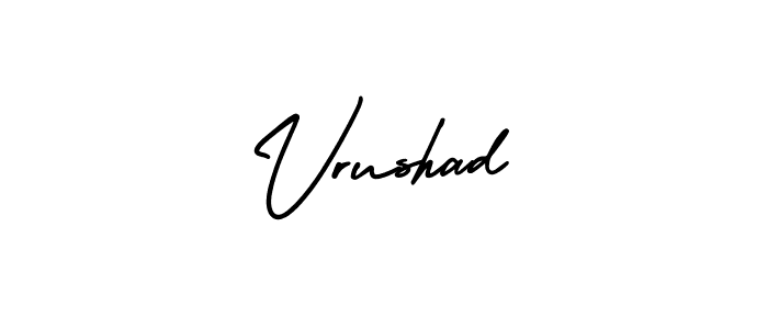 Also we have Vrushad name is the best signature style. Create professional handwritten signature collection using AmerikaSignatureDemo-Regular autograph style. Vrushad signature style 3 images and pictures png